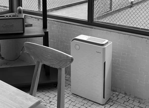 TAFCO AirSHEL 058 air purifier in a café, keeping commercial spaces fresh.